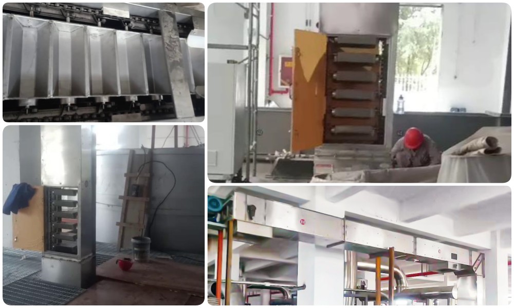 塑料顆粒z型斗式提升機(jī)客戶現(xiàn)場